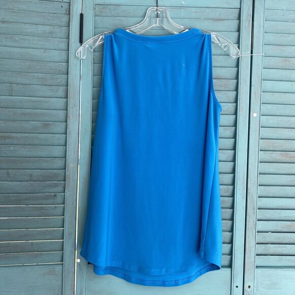Cato Women's Shirt Blouse ~ Sz M ~ Blue  ~ Sleeveless - Picture 3 of 3